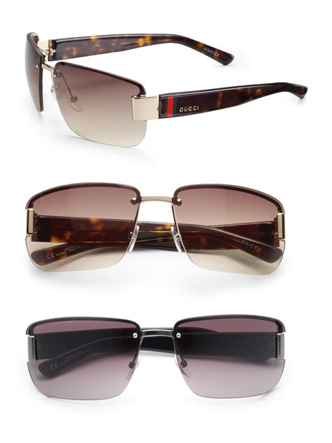 gucci sunglasses clip on|Gucci rimless sunglasses men's.